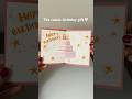 DIY birthday gift card tutorial - cute and easy birthday card 🤍 (last minute bday gift) #diygift