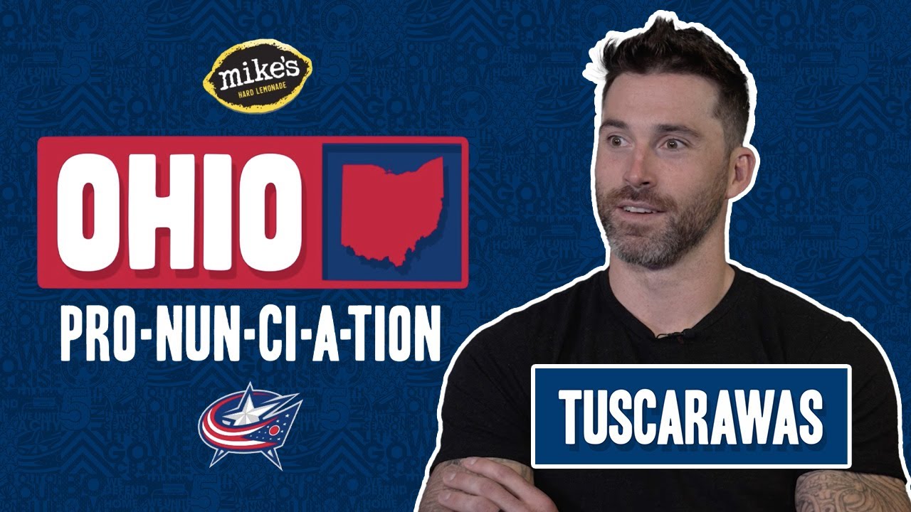 The Columbus Blue Jackets are stumped about how you say Tuscarawas | Ohio Pronunciations