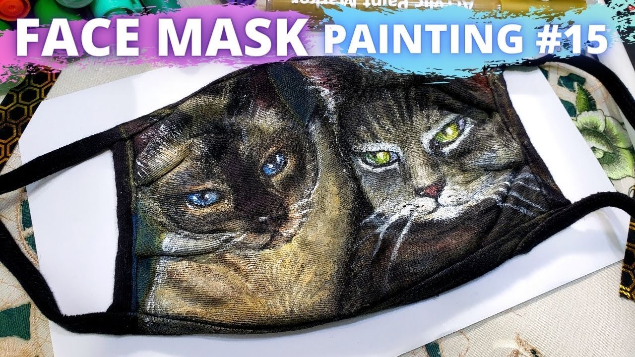 Cats on a mask painting YouTube