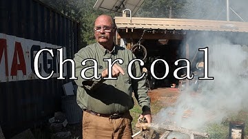 Making charcoal for blacksmithing