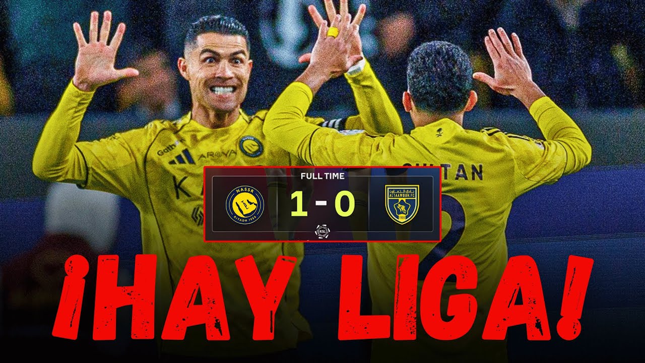 ¡Hay Liga! 🔥 GRAN VICTORIA de CRISTIANO RONALDO y AL NASSR (1-0) vs Al Taawoun en la Liga Saudí 2026