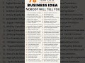 Business Ideas Nobody Will tell you. #learntheskill #businessskils #businessideas #business2025
