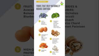 Foods that help naturally reduce cortisol #health tips #health tips shorts #thinkcreatelearn