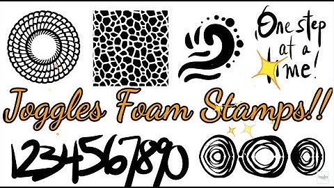 Watch Cat Kerr Create With Her New Foam Stamps by Joggles.com