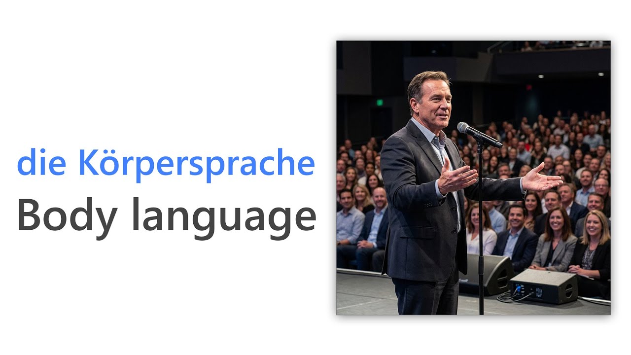 60 German Words for Body Language | A2 German Vocabulary | Wortschatz Körpersprache