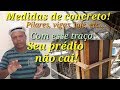 "Traço de concreto para Pilares, Vigas, Lajes, Vergas e Premoldados!"