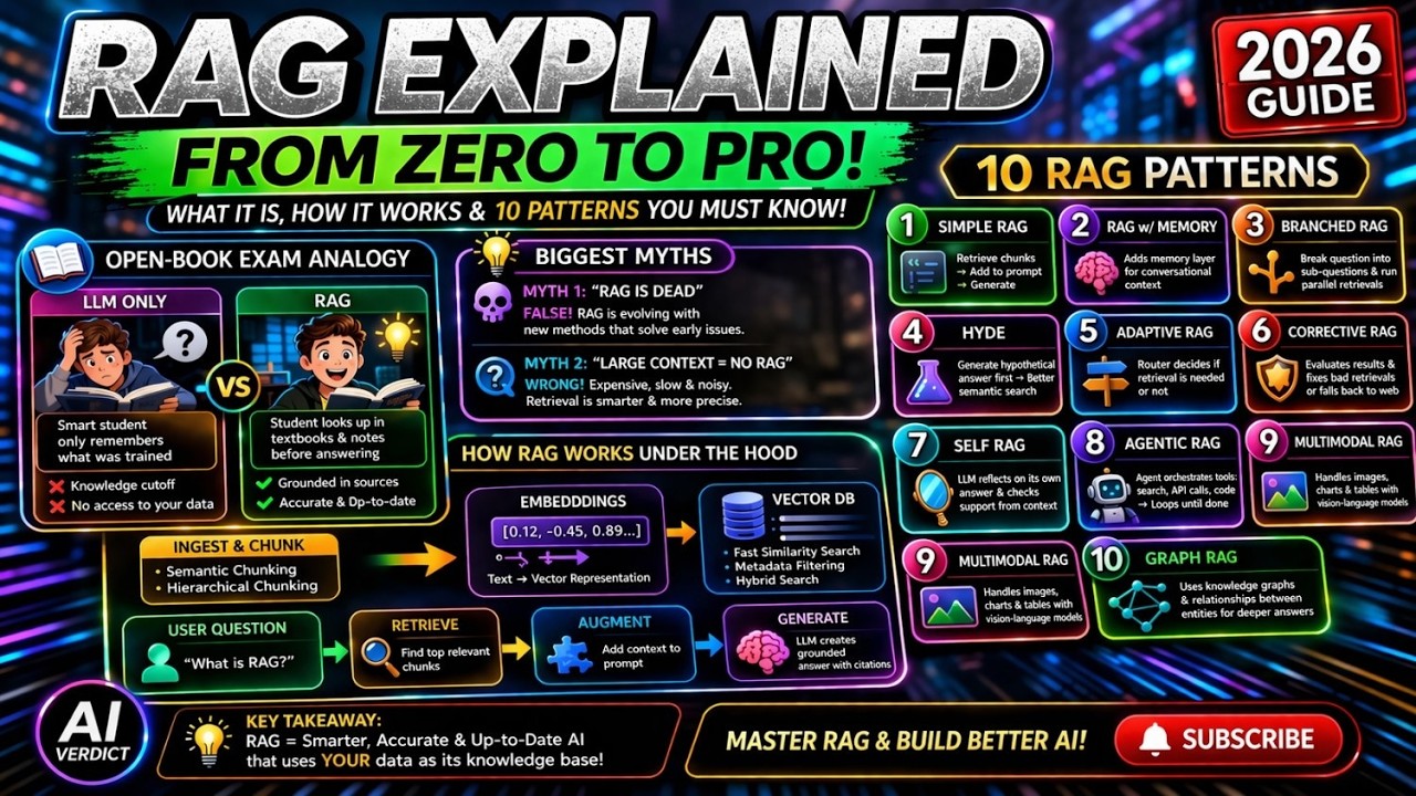 RAG Explained in 12 Minutes: Architecture, Myths & 10 Patterns for 2026 ...