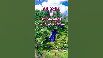 Bali Swing In 15 Seconds #travelvlog #shorts #youtubeshorts #viral #subscribe #bali #like #ubud