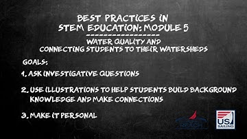 Reach Initiative Best Practices in STEM Education: Module 5, Water Quality