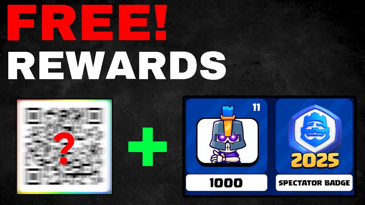 How to Claim FREE Clash Royale CRL Rewards (Spectator Badge 2025 + QR ...
