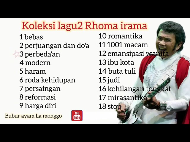 lagu rhoma irama full album terbaik tanpa iklan. koleksi lagu rhoma irama #lagu #rhomairama #dangdut class=