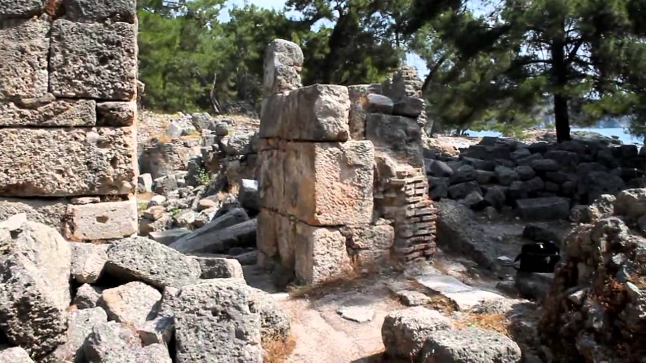 Античный город Фаселис - YouTube