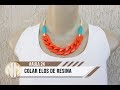 NM Bijoux - #Aula24 - Colar Elos de Resina