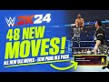 Wwe 2k24 almost 50 new moves added all new dlc moves ecw punk dlc pack