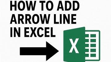 How to add Arrow line in excel 