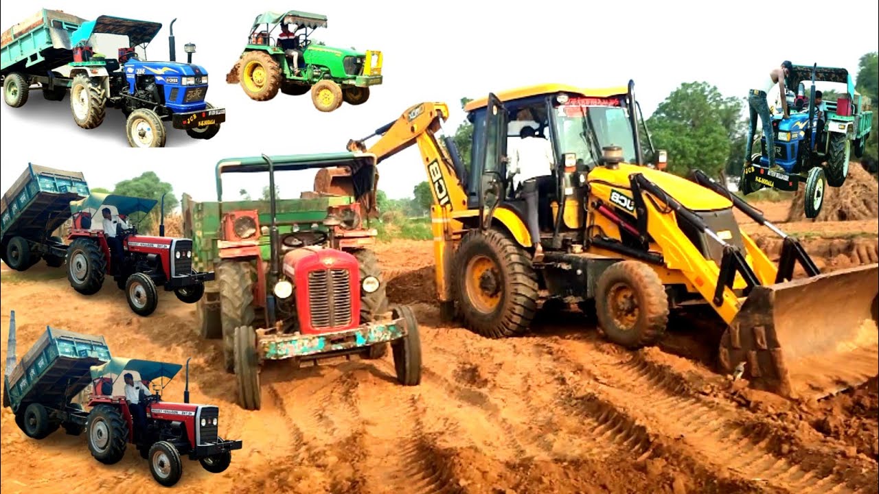 jcb tractor cartoon video । mini jcb tractor video । jcb tractor dumper