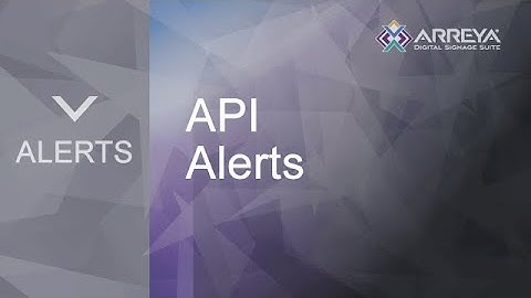 API Alerts for Mass Notification Systems