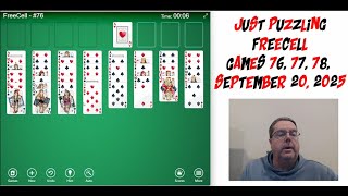 Learning Freecell By Doing and Explaining Games 76, 77 and 78