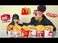 GUESSING FAST FOOD FRIES (BLINDFOLDED)!!!