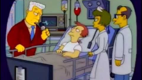 "Un hombre que llevaba 20 años en coma, despierta" - Los Simpsons