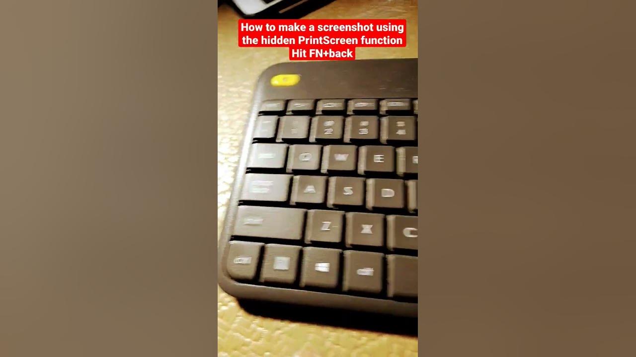 How to print screen on logitech k400 k400 plus keyboard for a