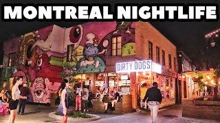Montreal Downtown Nightlife & Nightclubs! Saint-Laurent Boulevard Night Party #montrealdowntown