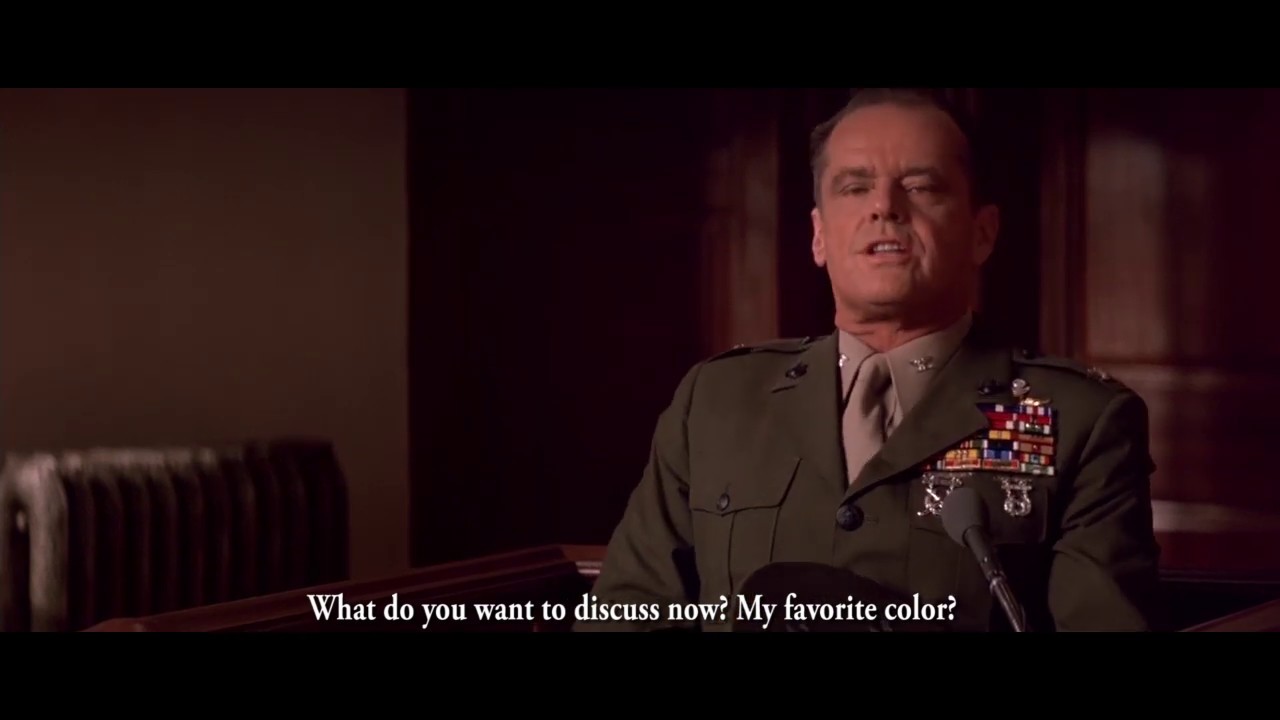 A Few Good Men - What do you want to discuss now