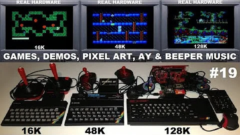 ZX SPECTRUM 16K, 48K, 128K - The BEST in GAMES & DEMOS on REAL HARDWARE, Episode 19