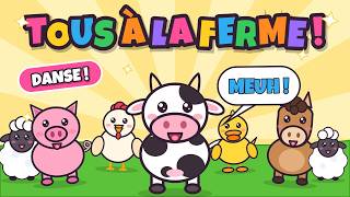Tous à la ferme ! 🐮 Comptine des animaux de la ferme avec chorégraphie | Comptine pour enfants
