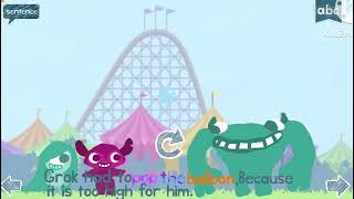 Endless reader “pop” with text and narration 