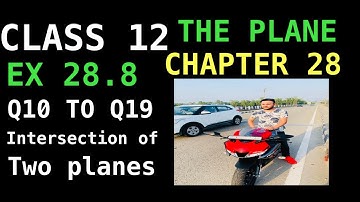 RD SHARMA EX 28.8 Q10 TO Q19 SOLUTION OF PLANE CHAPTER 28 FOR CLASS12(PART2)