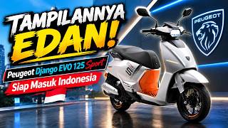 Bikin Vespa Ketar-ketir! Peugeot Django EVO 125 Sport Rilis di Indonesia, Pakai Layar TFT & ABS!