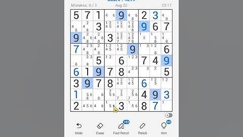 Sudoku Free Classic Puzzles Mobile | Daily Challenge August 20, 2022