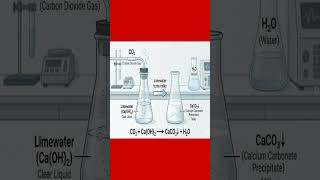 Washing Soda Test Reaction Explained in 1 Minute | CO2 Turns Limewater Milky | Chalk + Acid Reaction