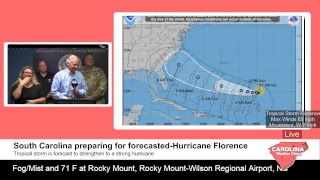 Live Update: South Carolina officials discuss Hurricane Florence preparations #scwx