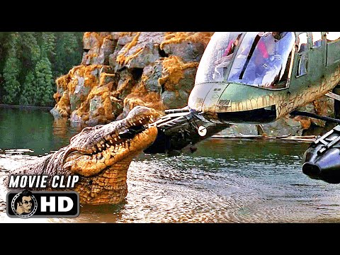 Crocodile VS Helicopter Scene | LAKE PLACID (1999) Crocodile, Movie CLIP HD