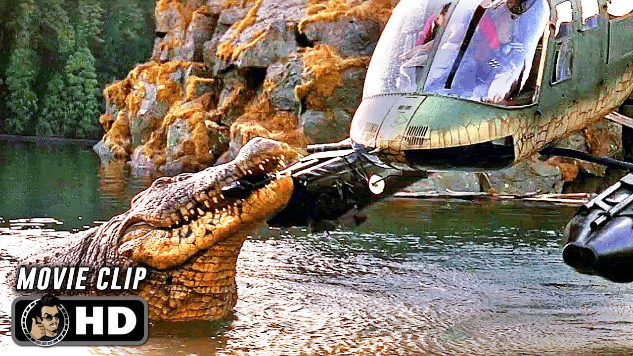 Crocodile VS Helicopter Scene | LAKE PLACID (1999) Crocodile, Movie CLIP HD