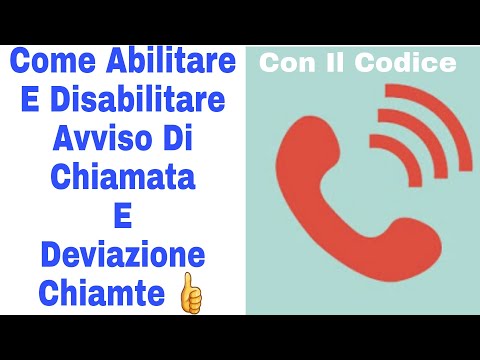 Attivare o Disattivare Avviso Di Chiamata|Abilitare Disabilitare Deviazione Chiamate Android|Iphone