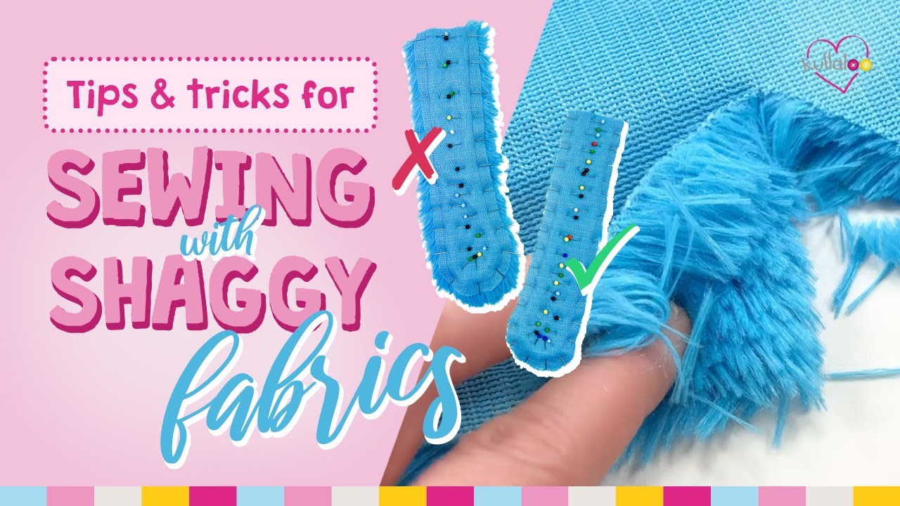 Tips and tricks for sewing with SHAGGY fabrics, faux fur, and other long-pile fabrics
