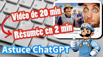 Résumer une vidéo YouTube gratuitement avec ChatGPT et gagner du temps (beaucoup de temps)