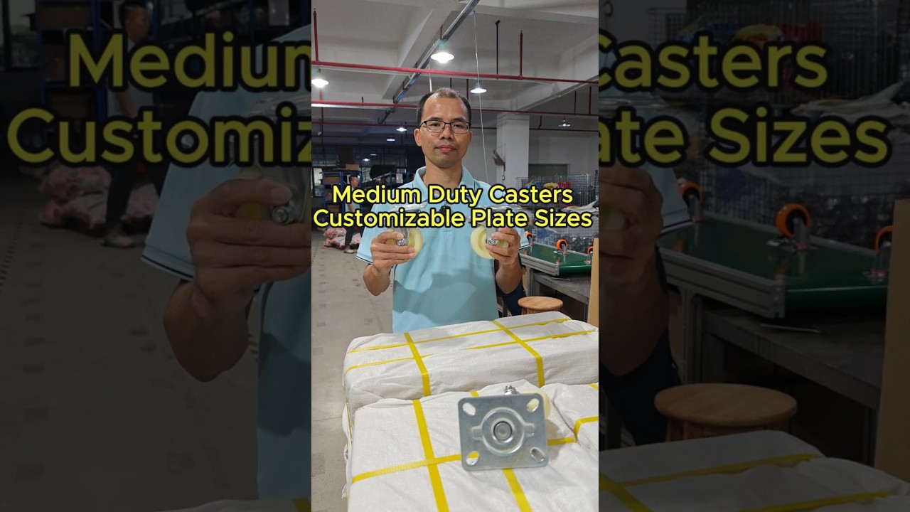 Medium Duty Casters Customizable Plate Sizes