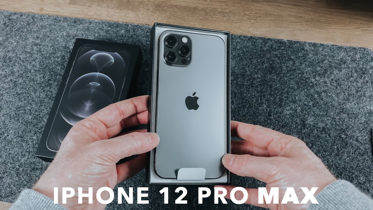 Iphone 12 Pro Max Graphite Unboxing First Impressions Youtube