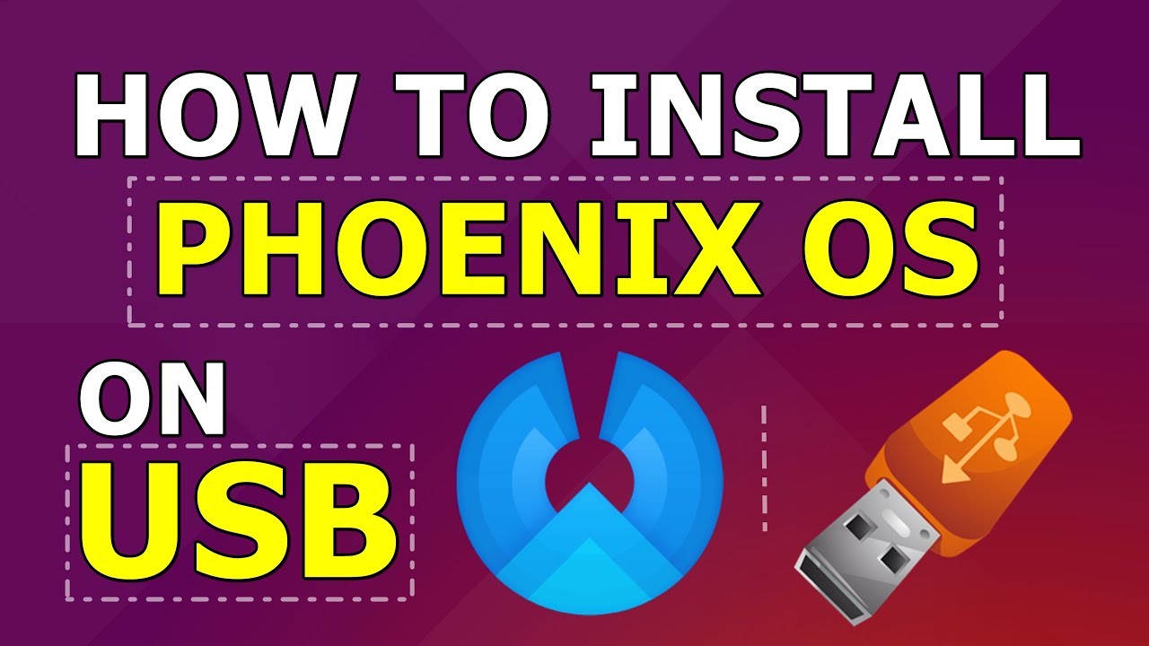 how to install phoenix os from usb using iso