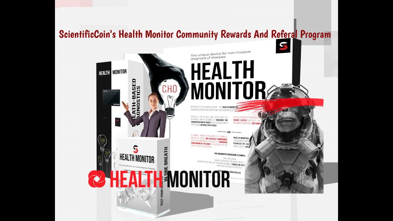 ScientificCoin's Health Monitor Community Rewards And Referal Program