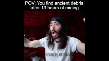 POV: You Find Ancient Debris After 13 Hours Of Mining