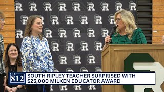 South Ripley teacher earns $5K Milken Educator Award