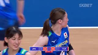 🇯🇵 JPN vs. 🇹🇷 TUR - Highlights | Week 1 | Women's VNL 2024