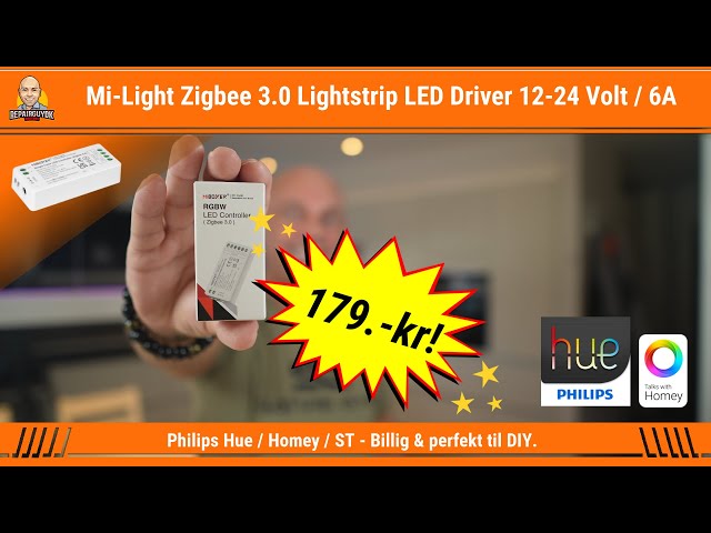 Ikke nok mus eller rotte Bløde Mi-Light Zigbee 3.0 Lightstrip LED Driver til Philips Hue / Homey / ST -  Billig & perfekt til DIY. - YouTube