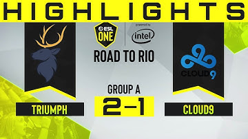 Highlights | Triumph 2-1 Cloud9 - Train Map 3 | ESL One: Road to Rio NA Group A