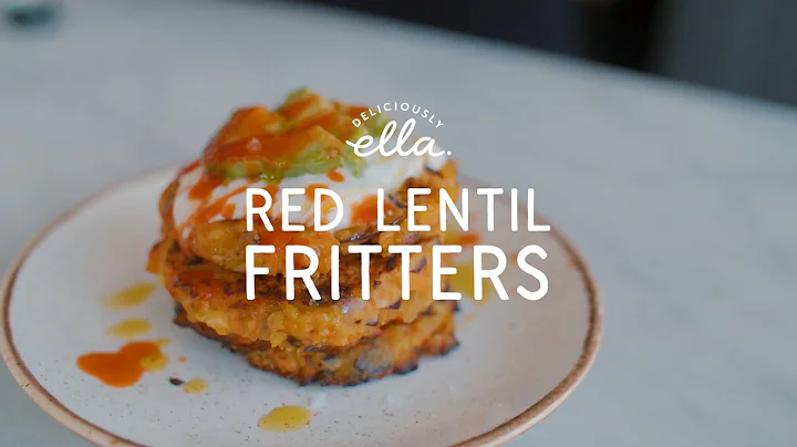 Vegan Red Lentil Fritters | Deliciously Ella